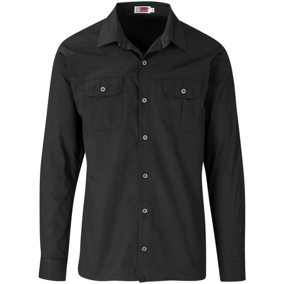 Mens Long Sleeve Wildstone Shirt Black